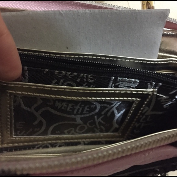 💕SOLD💕New Betsey Johnson Pink Cat Wallet Purse - Picture 7 of 7